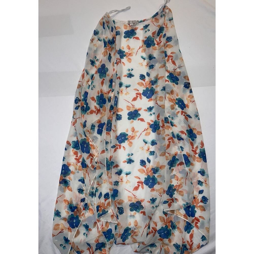 Emory Park Women’s Cover Up Floral Sheer Multicolor Size Medium